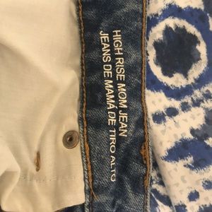 mom ripped jeans - high waisted